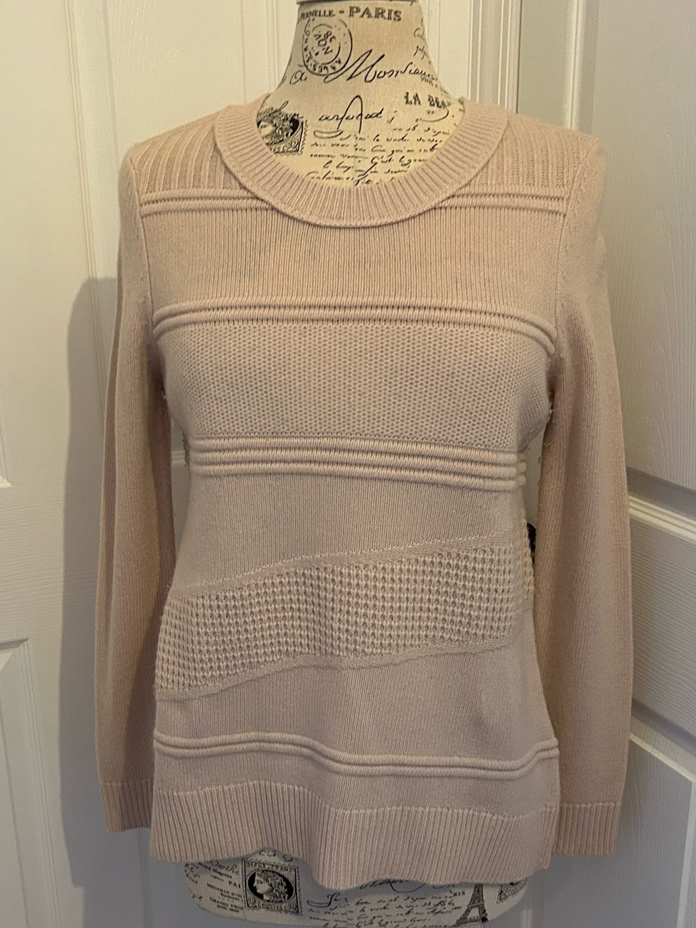 Diane Von Furstenberg blush pink sweater